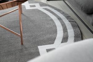 HAMPTON szőnyeg Lux kör szürke