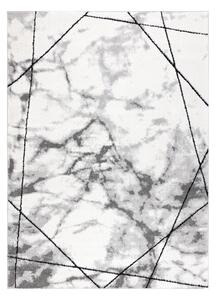 Modern COZY szőnyeg Lina, Geometriai, Üveggolyó - Structural két szintű gyapjú szürke