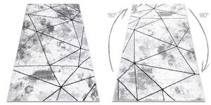 Modern COZY szőnyeg Polygons, Geometriai, háromszögek - Structural két szintű gyapjú szürke