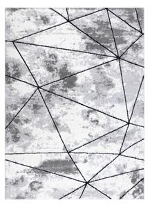 Modern COZY szőnyeg Polygons, Geometriai, háromszögek - Structural két szintű gyapjú szürke
