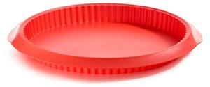 Piros szilikon quiche sütőforma, ⌀ 28 cm - Lékué