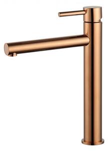 Mexen Elba magasított fürdőszobai mosdó csaptelep - rose gold (74110-60)