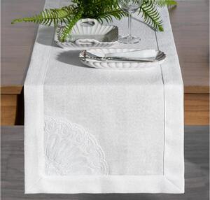 Elen terítő elegáns díszítéssel Fehér 40x140 cm