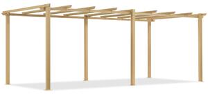 Barbados 3 x 6 m fa Garden Point fém kerti pergola kerete