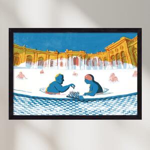 Szechenyi bath Budapest - falikép keretben | artbridge