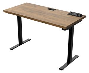 EXTREME állítható asztal, 135x76-125x65, kraft tölgy