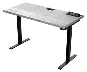 HERTA állítható asztal, 135x65x76-125, beton