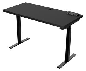 EXTREME állítható asztal, 135x76-125x65, fekete