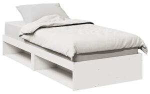 Kanapéágy ágy matrac fehér 75x190 cm tömör fa fenyőfa