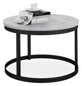 RINA dohányzóasztal, 55x36x55, fekete/betonból