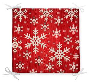 Snowflakes karácsonyi pamutkeverék székpárna, 42 x 42 cm - Minimalist Cushion Covers