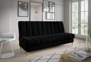 TYLDA ágyazható kárpitozott kanapé, 200x93x90, kronos 06/fekete