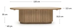 Mangófa dohányzóasztal 120x60 cm Licia - Kave Home