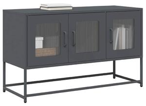 Antracit hidegen hengerelt acél TV-szekrény 100,5x39x60,5 cm