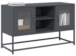 Antracitszürke acél TV-szekrény 100,5x39x60,5 cm
