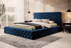 VINCENTO kárpitozott ágy + ágyrács, 180x200, lukso 40