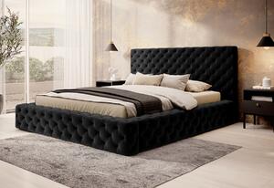 VINCENTO kárpitozott ágy + ágyrács + matrac DE LUX, 160x200, lukso 40
