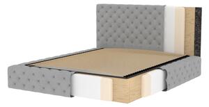 VINCENTO kárpitozott ágy + ágyrács, 180x200, softis 33