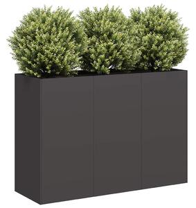 Ültetvény fekete 120x40x80 cm hidegen hengerelt acélból