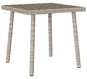 Téglalap polyrattan kerti dohányzóasztal 40x40x37cm