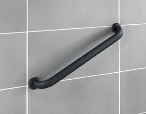 Secura fekete biztonsági fogantyú a zuhanyzóba, magasság 67,5 cm - Wenko