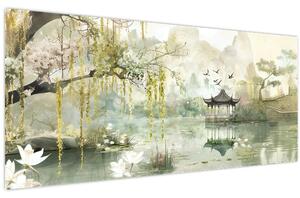 Kép - Kínai tó (120x50 cm)