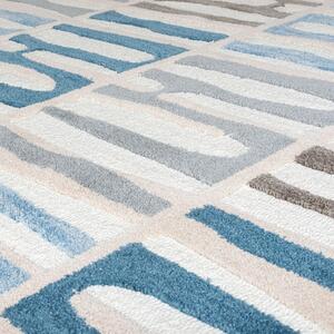 Abstract Stripe kék szőnyeg, 120 x 170 cm - Flair Rugs