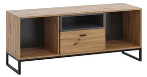 OTYL TV asztal, 135x55x40, dub artisan/fekete