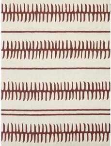 Rita bézs-piros kézzel szőtt pamut szőnyeg, 70 x 140 cm - Westwing Collection