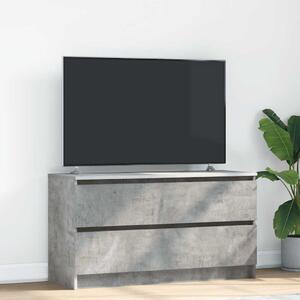 Betonszürke szerelt fa TV-szekrény 100x35x54 cm