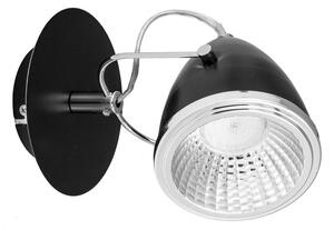 Oliver fali lámpa GU10-es foglalat, 1 LED izzó, 5,5W fekete-króm