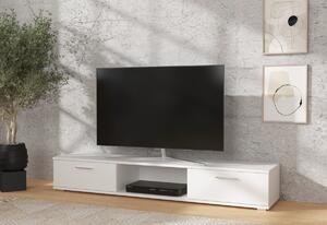 ARIDA TV asztal, 176x28x40, fehér mat
