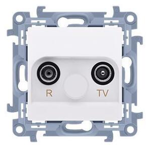 Socket RTV Simon 10 pass-through 10dB modul fehér