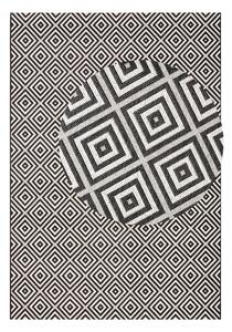 Karo fekete-fehér kültéri szőnyeg, 80 x 150 cm - NORTHRUGS