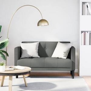 Sötétszürke szövet loveseat kanapé 111 cm