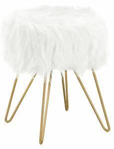 Puff, fehér/arany, JAMINA