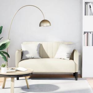 Krém bársony loveseat kanapé 109 cm