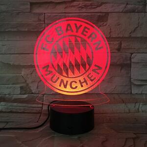 Bayern München 7 színű 3D led lámpa
