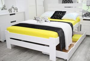 RISA ágy + ágyrács, 140x200, fehér