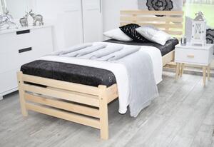 RITA ágy + ágyrács, 140x200, borovifenyő