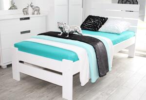 RISA ágy + ágyrács, 90x200, fehér