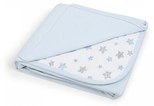 Ceba Baby pamut babapléd 90X100 cm - Blue + Blue Stars