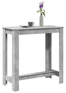 Betonszürke szerelt fa bárasztal 102 x 50 x 103,5 cm