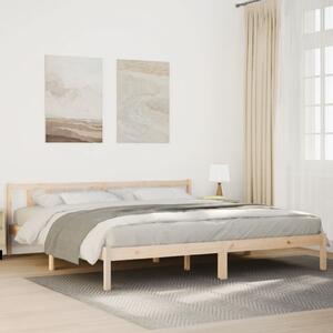 Tömör fenyőfa extra hosszú ágykeret matrac nélkül 180 x 220 cm