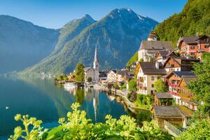 Nem szőtt fotótapéta hallstatt kilátása 375 x 250 cm