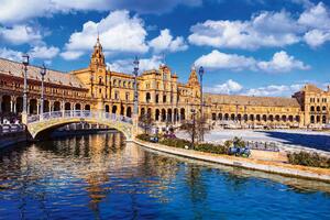 Nem szőtt fotótapéta plaza de españa, sevilla 375 x 250 cm