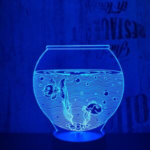 Akvárium 3D led lámpa