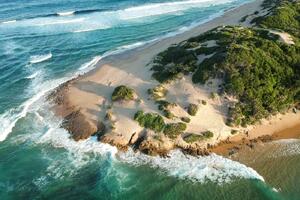 Nem szőtt fotótapéta drón kilátás - strand 375 x 250 cm