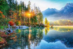 Nem szőtt fotótapéta hintersee-tó 375 x 250 cm