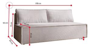 LULA kinyitható kanapé, 198x90x90, zoom 11
